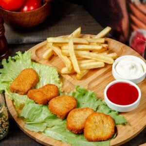 6pcs Chilli Cheese Nuggets With Chips