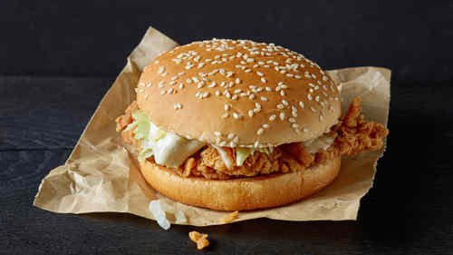 Chicken Fillet Burger With Chips