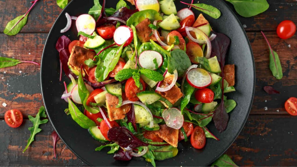 Donor On Pizza Salad